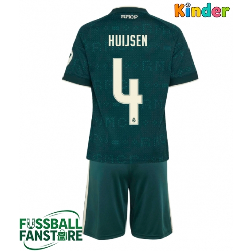Real Madrid Dean Huijsen #4 Replik Auswärtstrikot Kinder 2026-27 Kurzarm (+ Kurze Hosen)